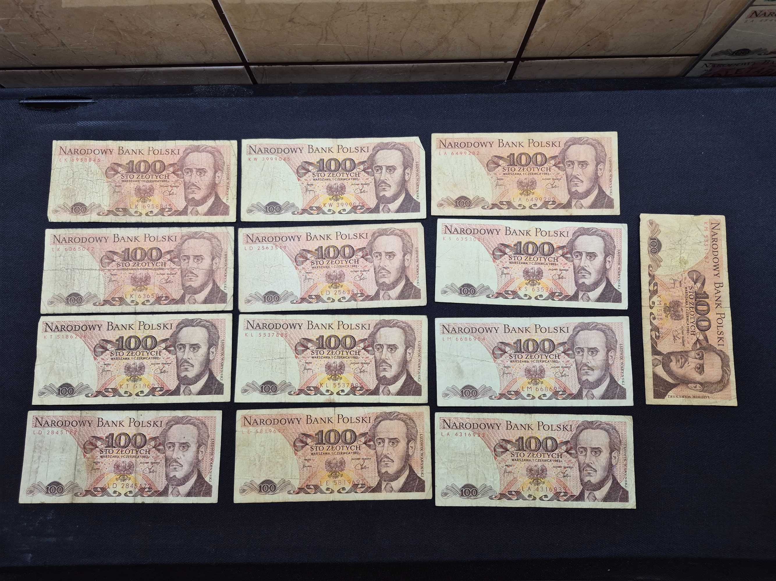 Pamiątki z PRL-u starocie banknoty 1982 rok zestawy