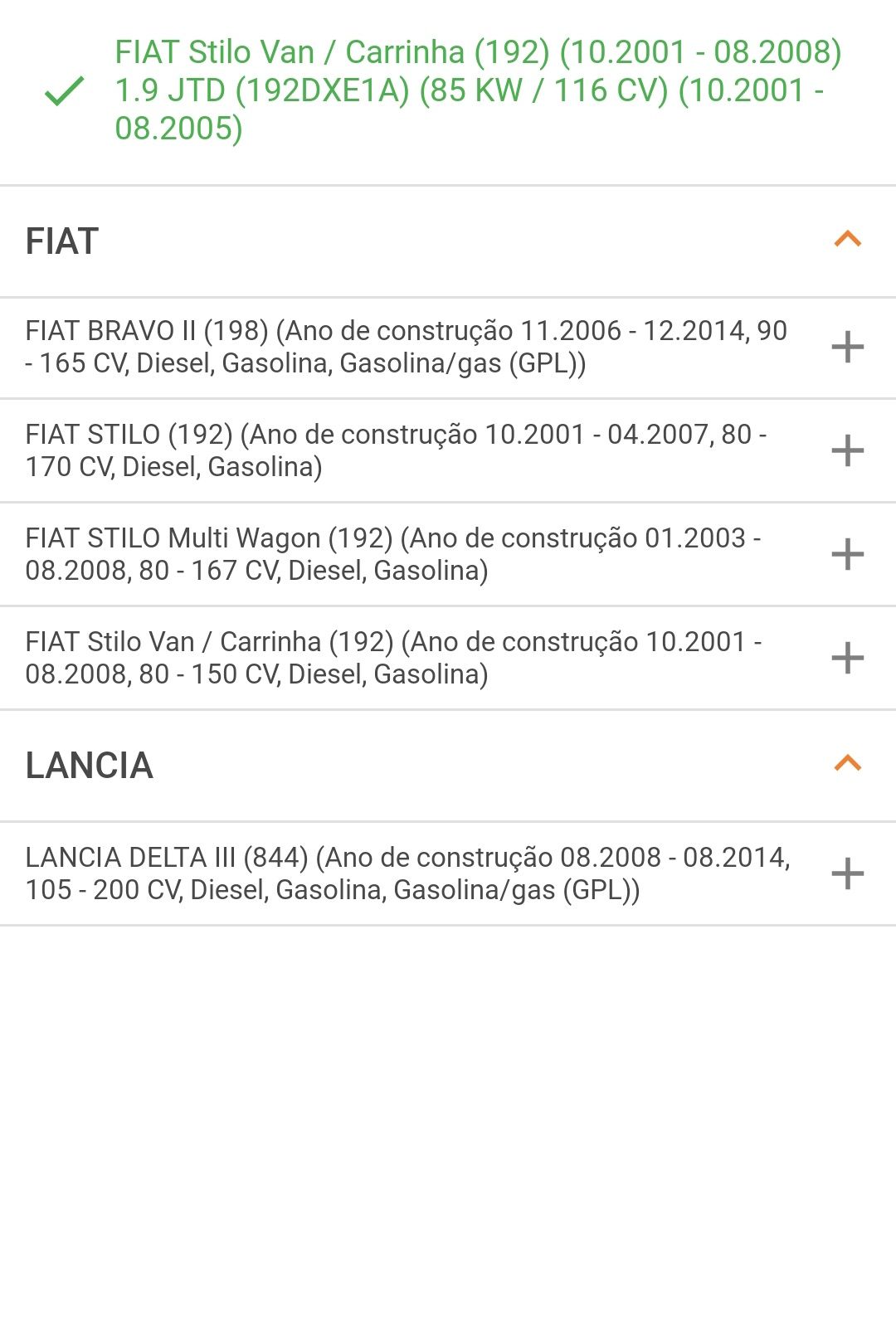 Fiat Stilo  Braços de suspensão