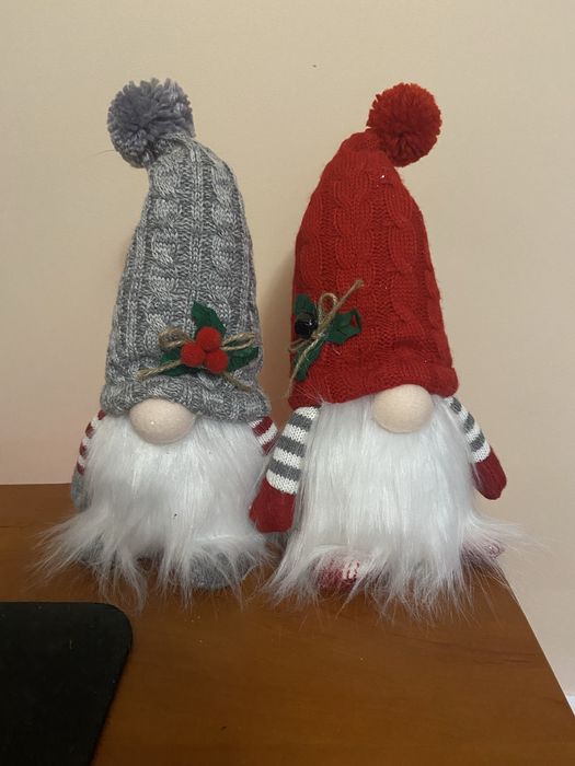 Новорічні гноми з підсвіткою на батарейках