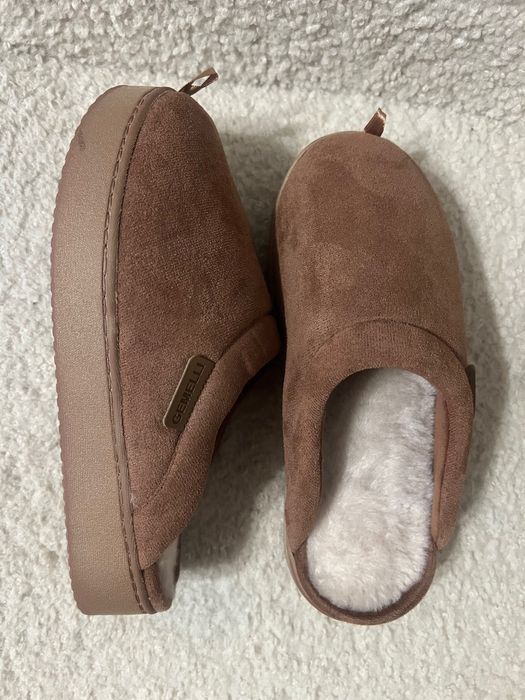 коричневі капці-шльопанці на платформі  Gemelli