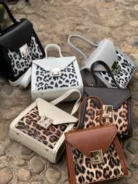 Міні сумочка леопардова