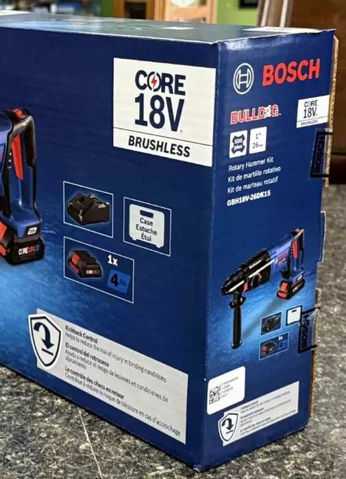 Bosch Bulldog GBH18V-26 перфоратор аккумуляторный безщеточный