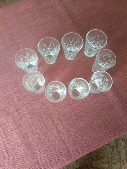 Стопки хрустальные - 5 шт и 4 шт
