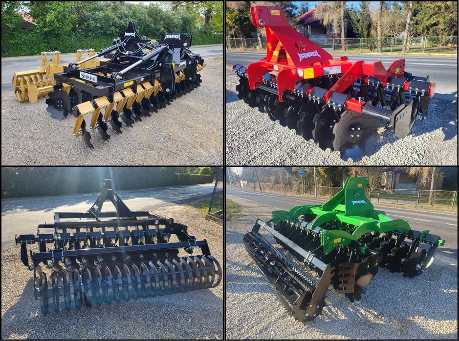 brona talerzowa hydrauliczna JANPOL SHREK 4m 560 talerz daszek 600