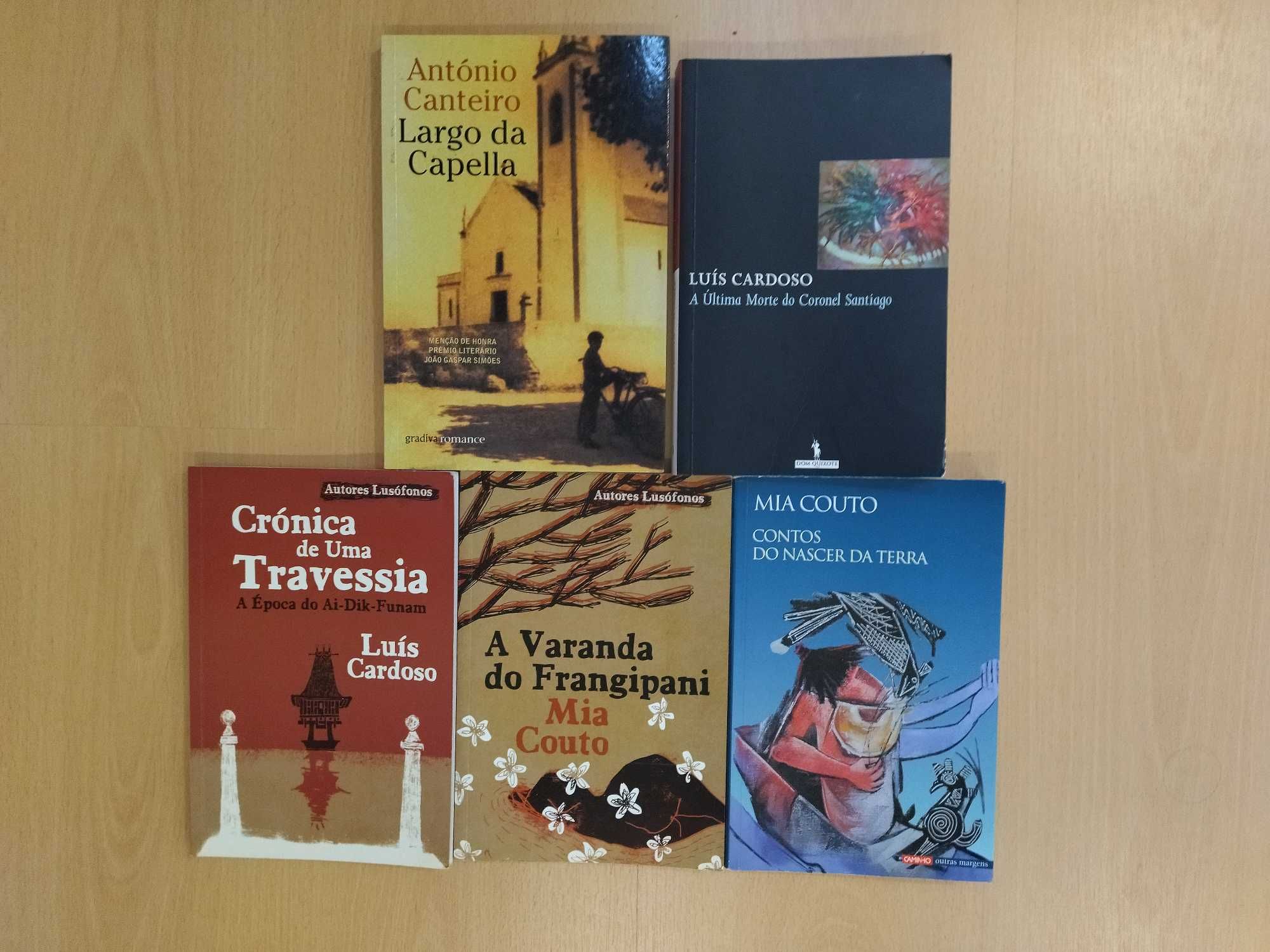 Livros de vários autores portugueses e lusófonos; desde 2 €