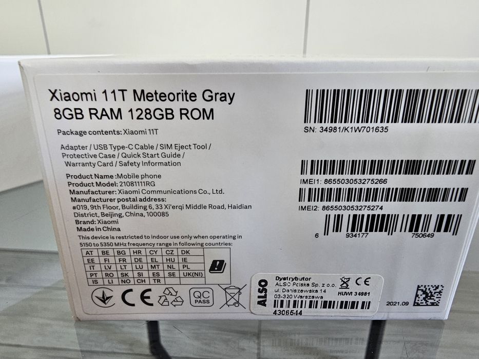 Xiaomi 11T,8/128 Jak Nowy