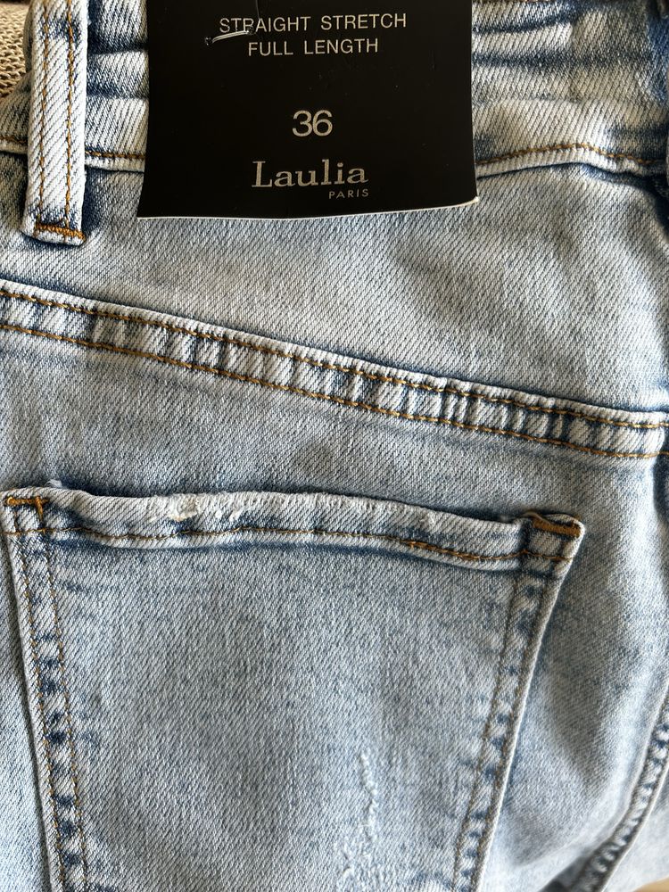 Spodnie francuskie Laulia lekki jeans  roz. S NOWE