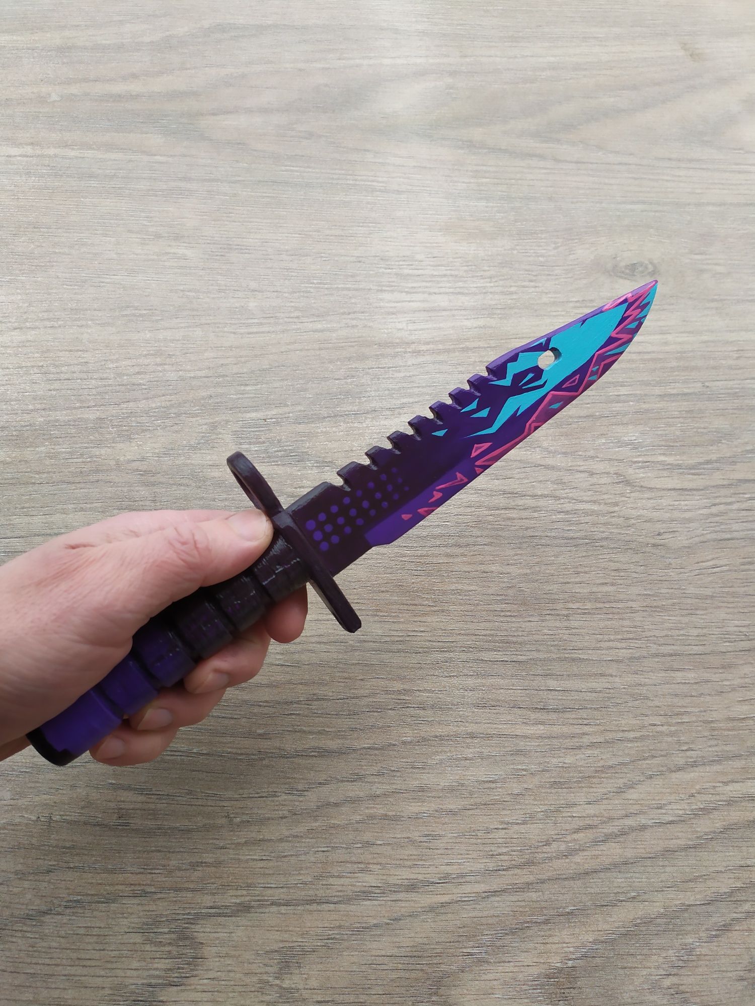 Макет деревянный ножа штык-нож м9 байонет m9 digital burst