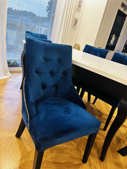 Krzesło chesterfield pikowane kołatka