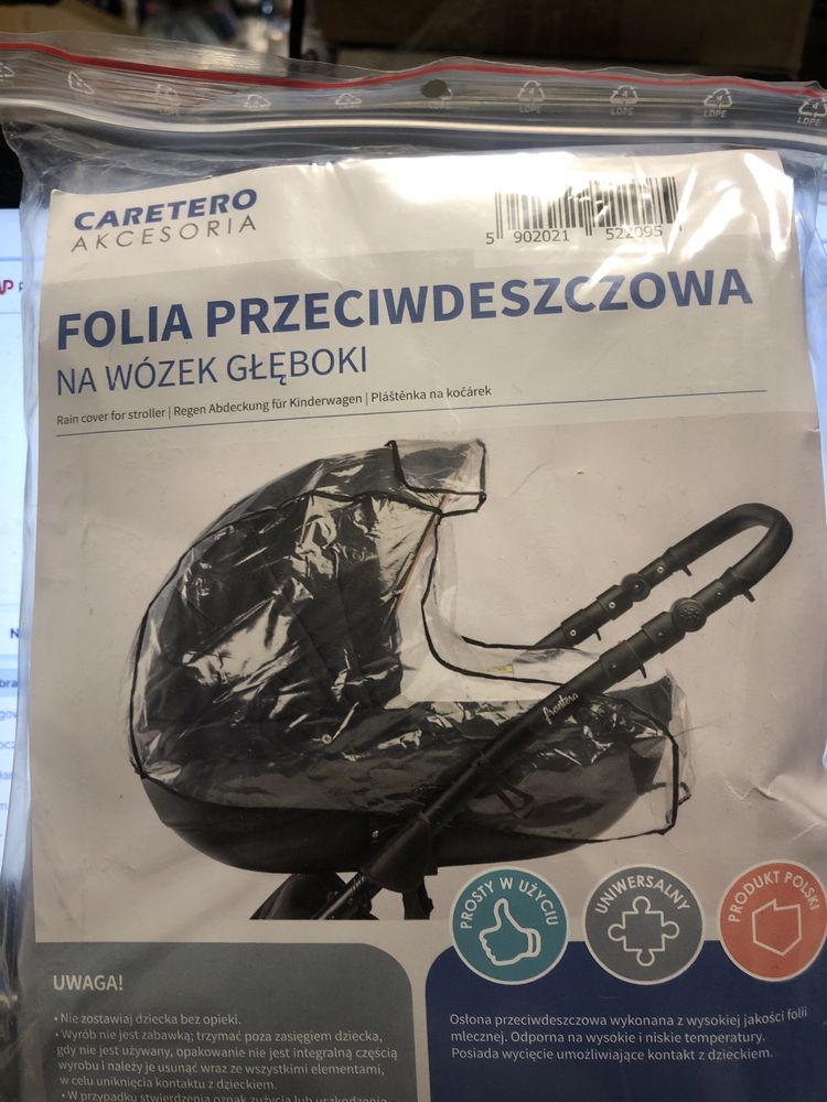 Folia na wózej glęboki nowa uniwersalna