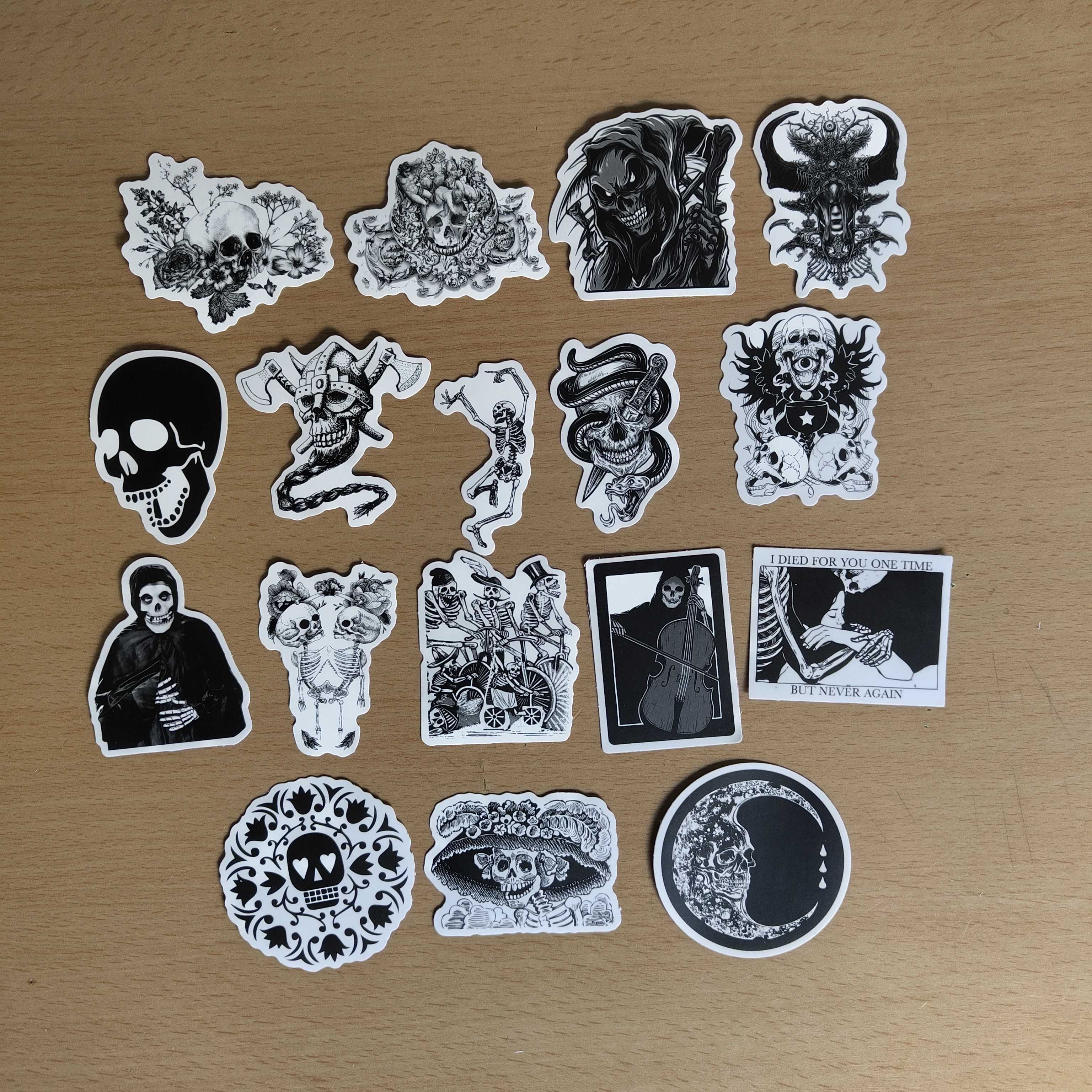 50 Stickers Autocolantes Góticos