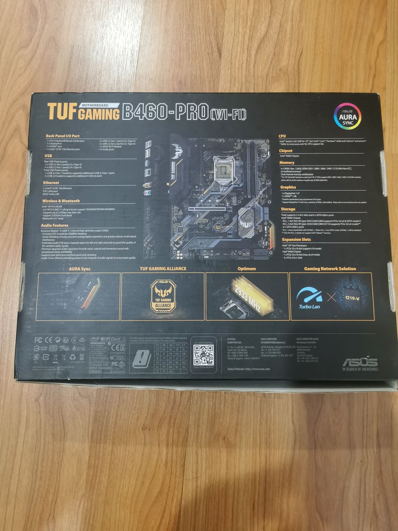 Motherboard ATX Asus TUF Gaming B460-Pro (Wi-fi)