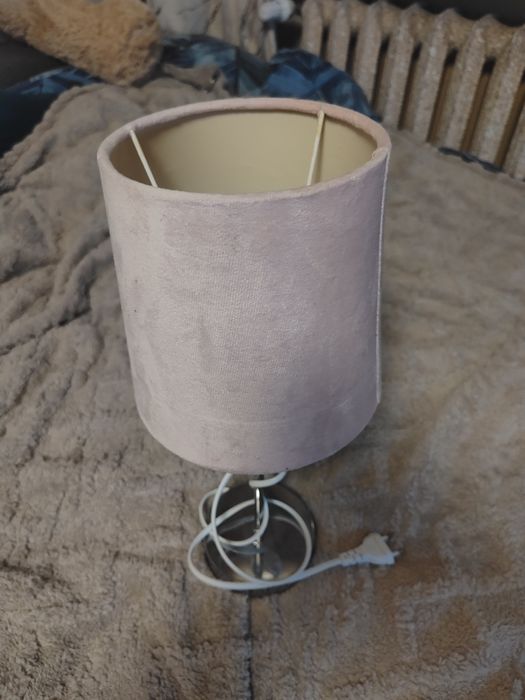 Lampka nocna pudrowy róż