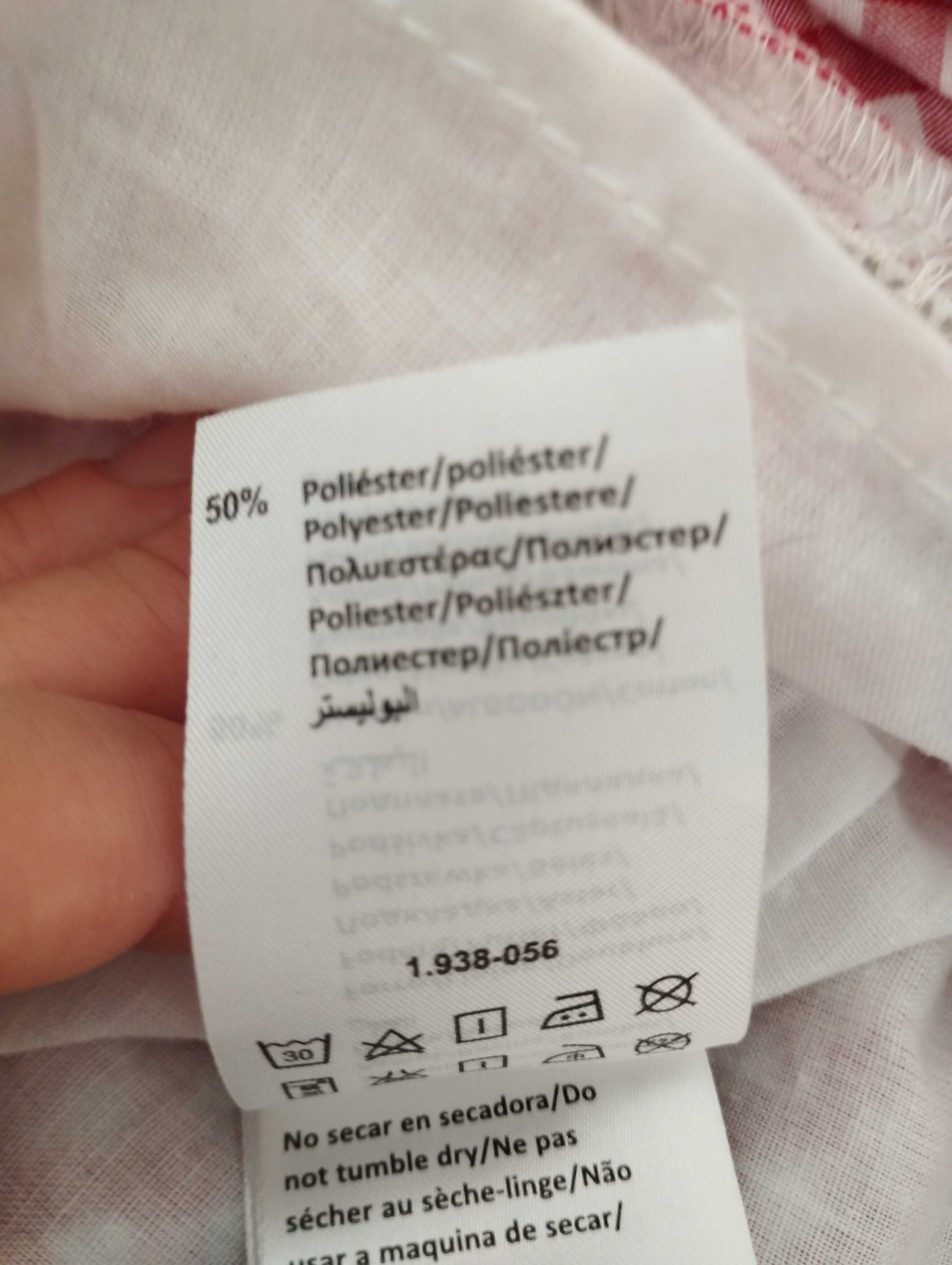 vestido vermelho e branco Mayoral