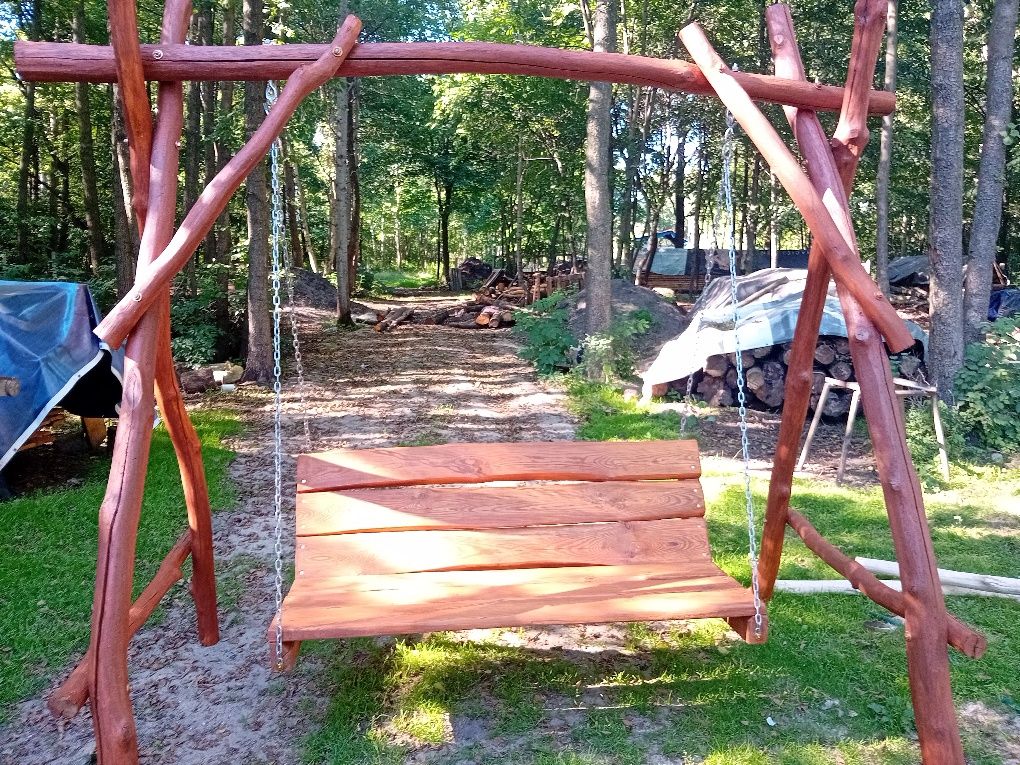 Huśtawki drewniane