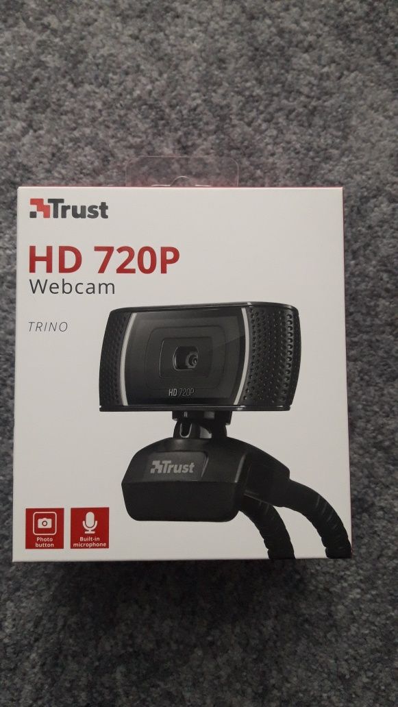 Kamera internetowa mikrofon Trust HD720P Webcam Trino jak nowa