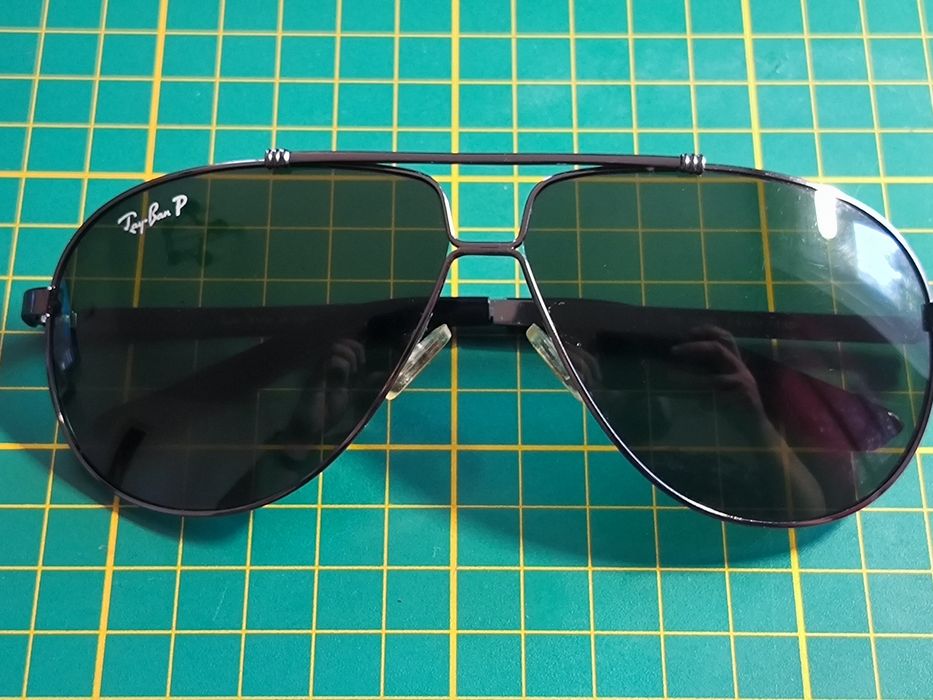 Ray Ban Aviator zielone.