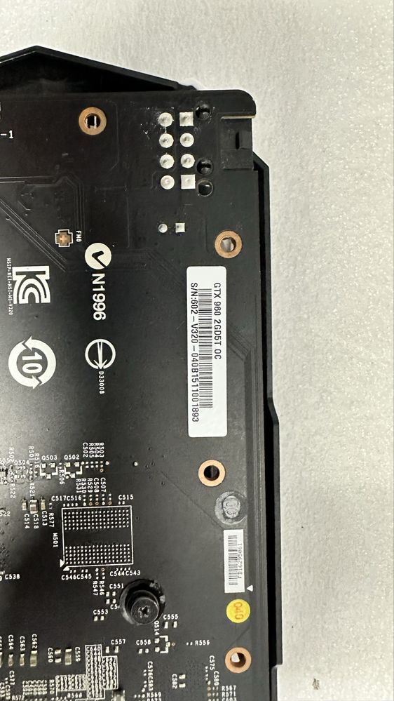 Відеокарта MSI GTX 960 2GD5T ОС не працює