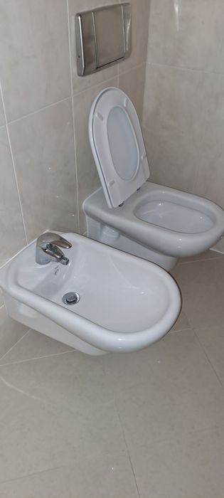 Conjunto sanita e bide ROCA, torneira nao imcluida