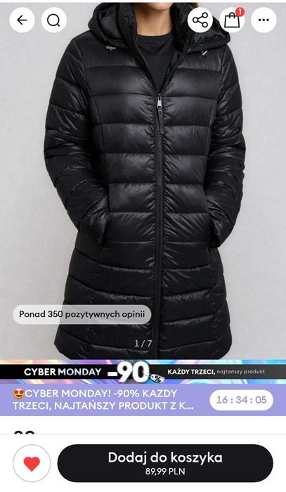 Kurtka z kapturem XL