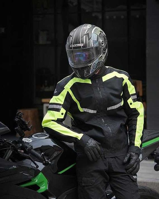Kurtka bluza XL/L/M motocyklowa oddychająca pancerna odblaski BORLENI