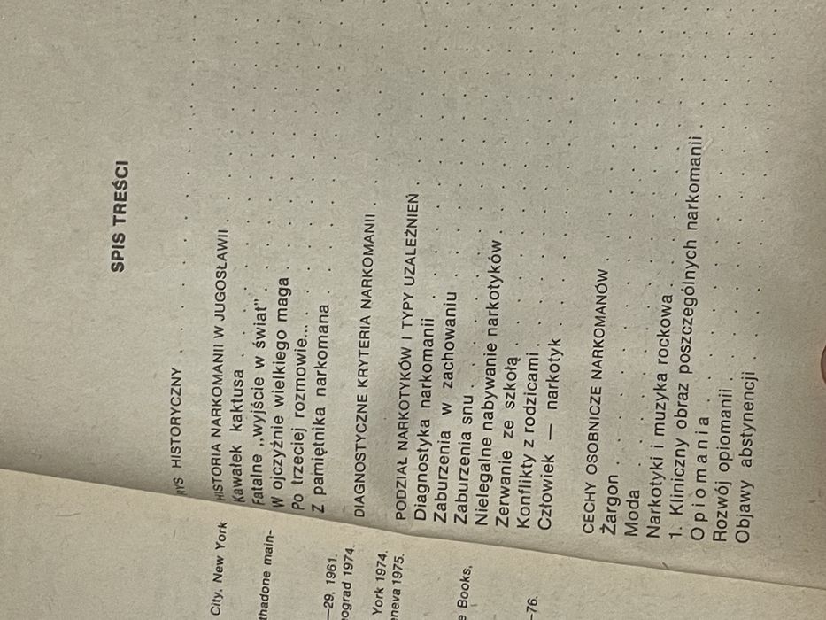 Narkotyki i czlowiek stara ksiazka