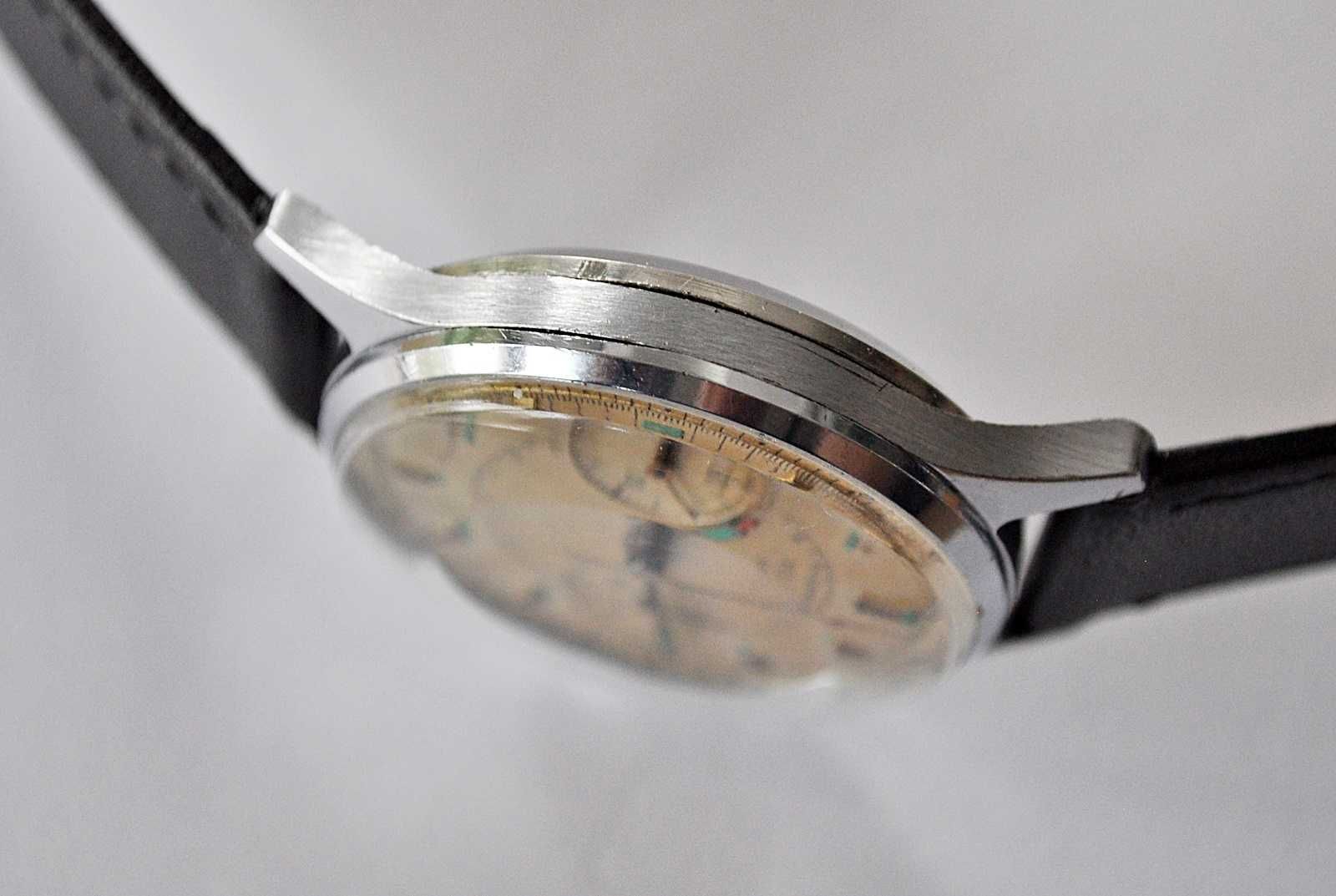 Rzadki Poljot chronograf 3017 19 kamieni