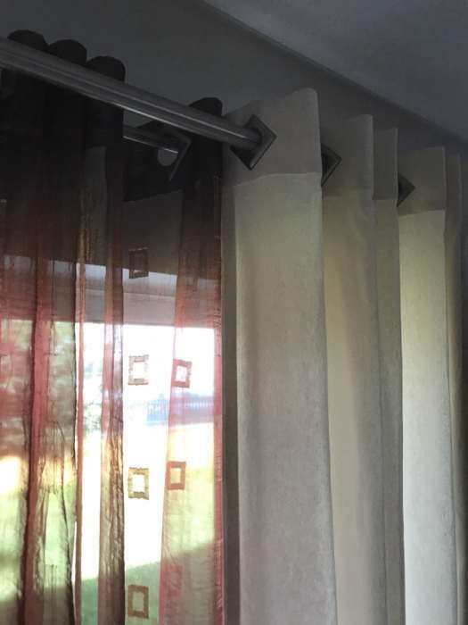 Varão Duplo Inox Para cortinas