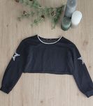 Crop top 134 140 z siateczką