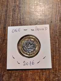 Moeda de One Pound nova de 2016