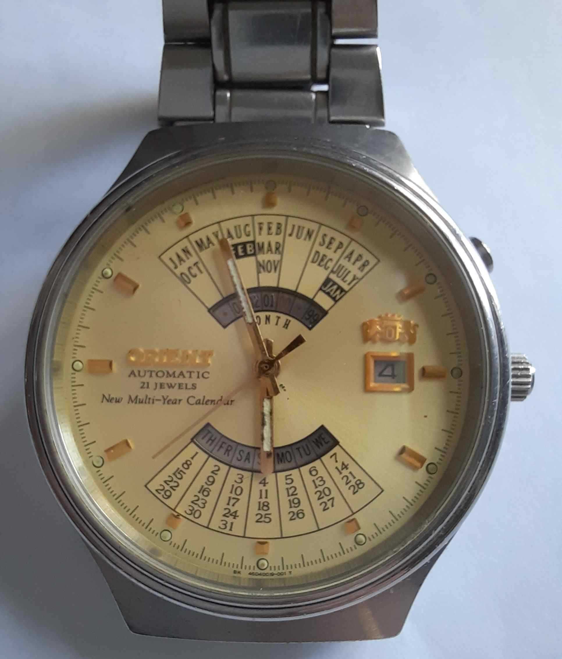 Orient Automatic Multi Year Calendar Zegarek Męski Vintage