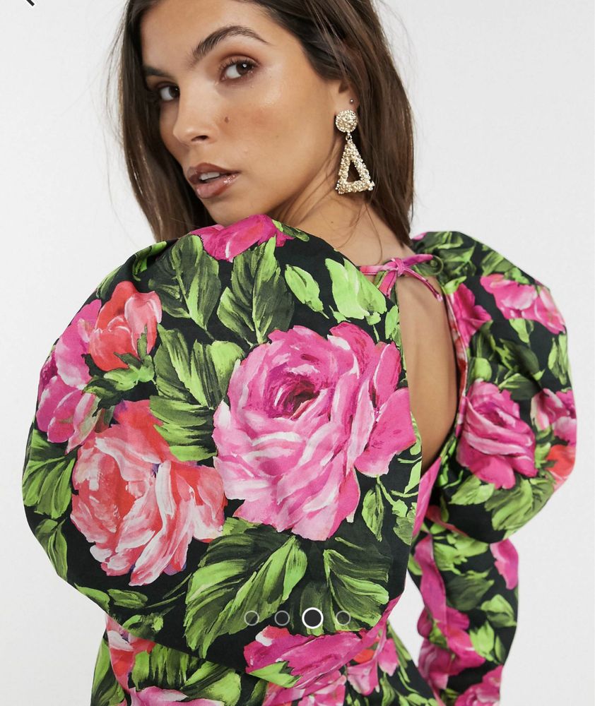 Плаття в стилі Dolce & Gabbana, сукня з квітами