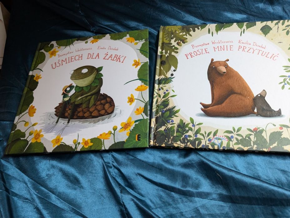 Zestaw ksiazek Proszę mnie przytulić i uśmiech dla żabki