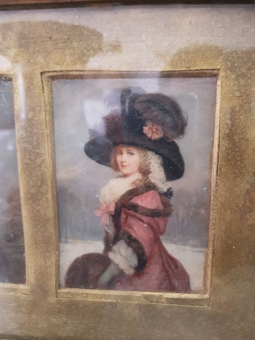 Quadro postais damas antigas