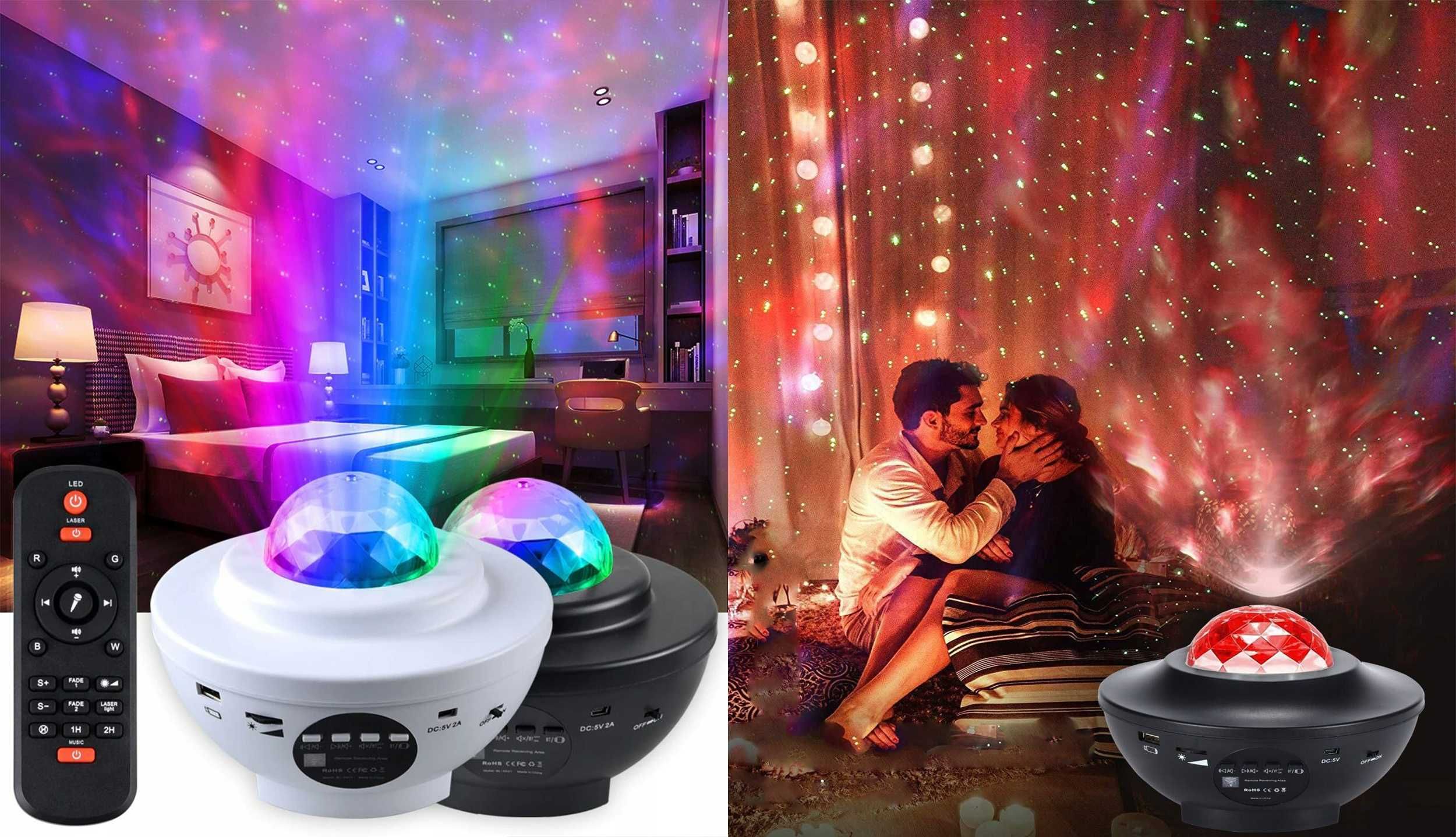 Projektor gwiazd STAR LED lampka nocna BLUETOOTH