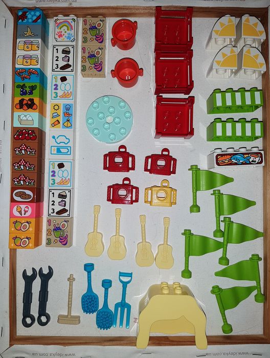 Нові цікаві деталі Лего Дупло + принти.