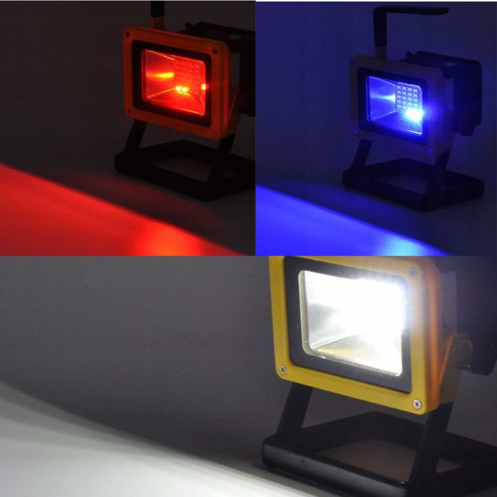 HALOGEN Przenośny LAMPA Robocza LED SMD Akumulator 100W Naświetlacz