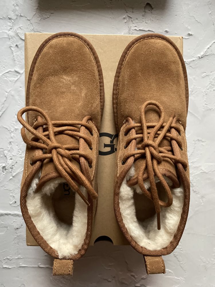 Buty UGG Neumel chesnut brązowe sznurowane śniegowce emu 39