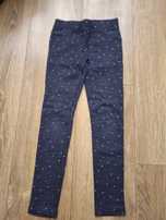 Spodnie /legginsy w kropeczki rozm.134