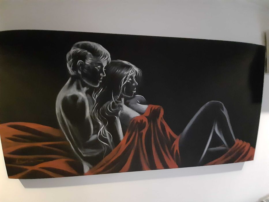 Tela Decorativa com Imagem de Casal