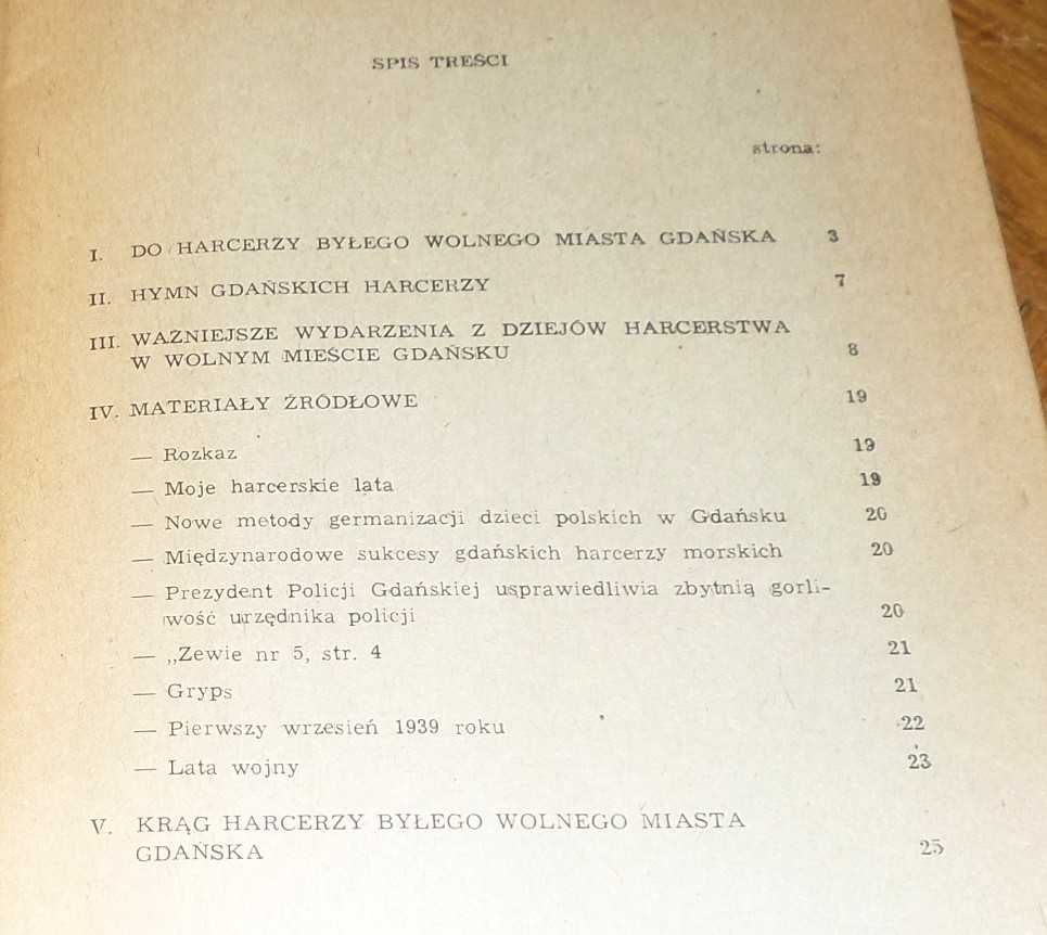 HARCERZE Wolnego Miasta GDAŃSKA broszura III Zlot ZHP 1981 czasy PRL