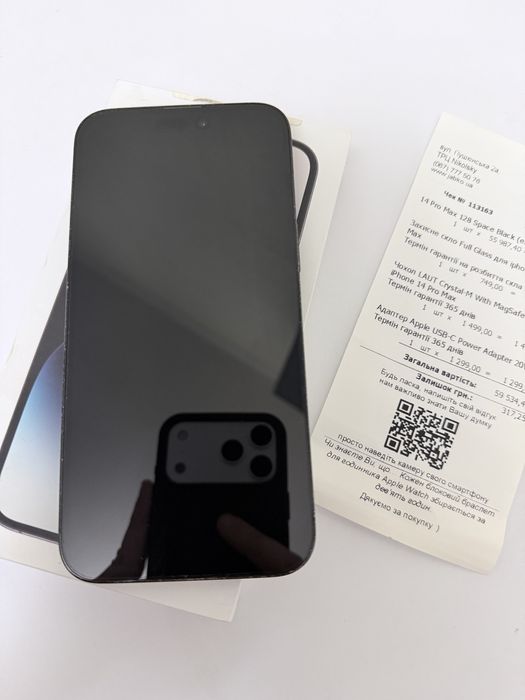 Iphone 14 Pro max 128 gb E-sim Black