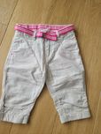 Lniane spodenki H&M Logg r. 104cm z paskiem stan BDB