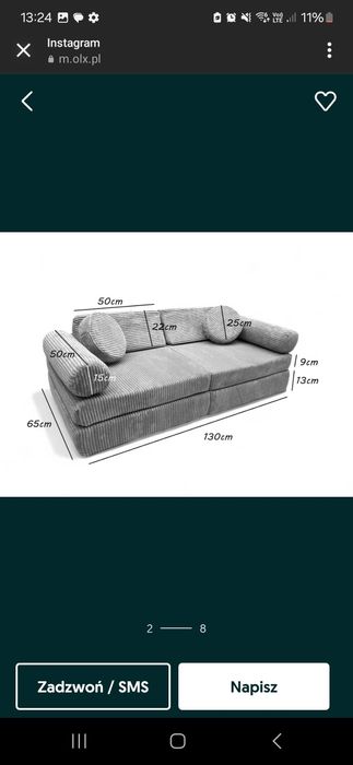 Nowa sofa modułowa dla dzieci simply