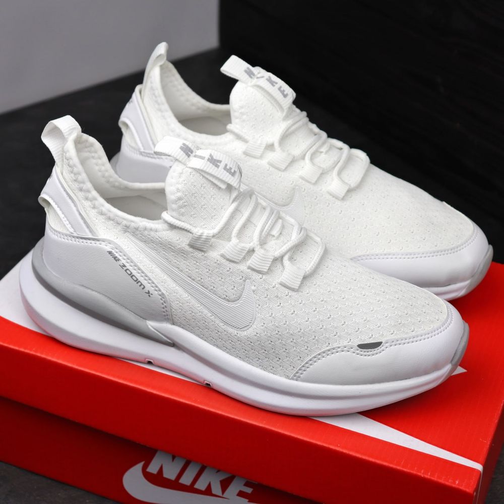 Чоловічій Кросівки Найк білі Nike zoom x white 40-44 рм.