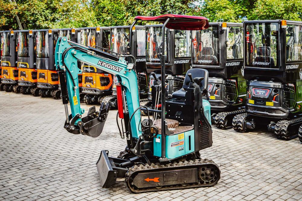 NOWA Minikoparka KINGWAY Bagger 1000J Ramię Skrętne