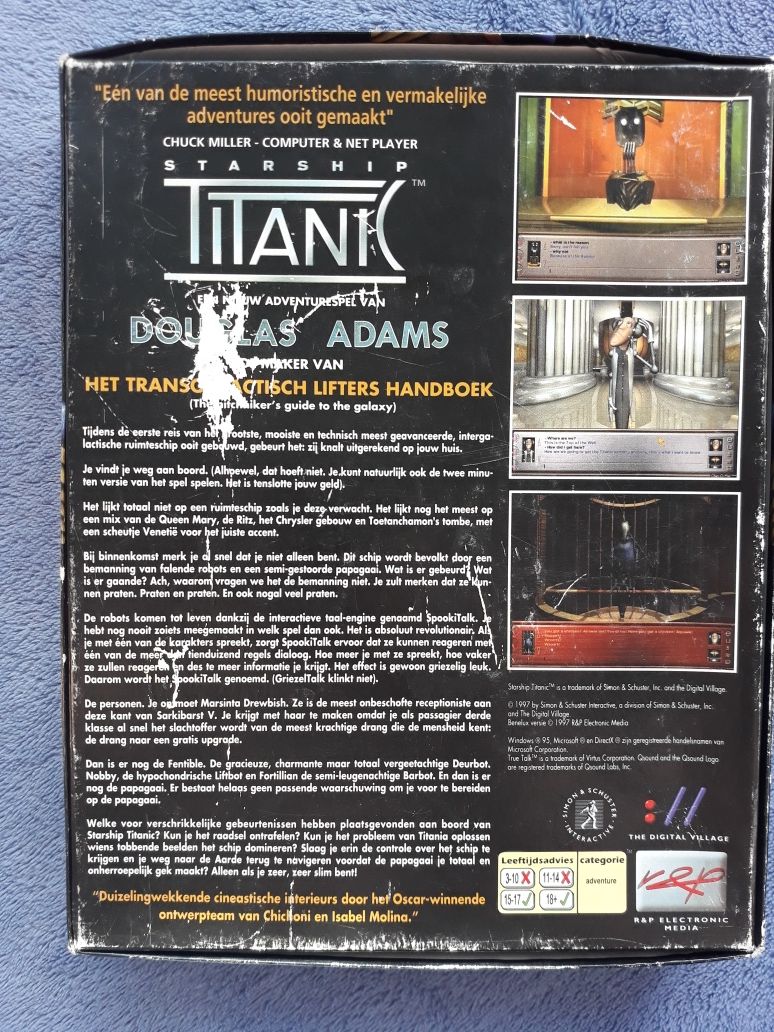 Gra PC Starship Titanic Douglas Adams Terry Jones John Cleese 1998r.