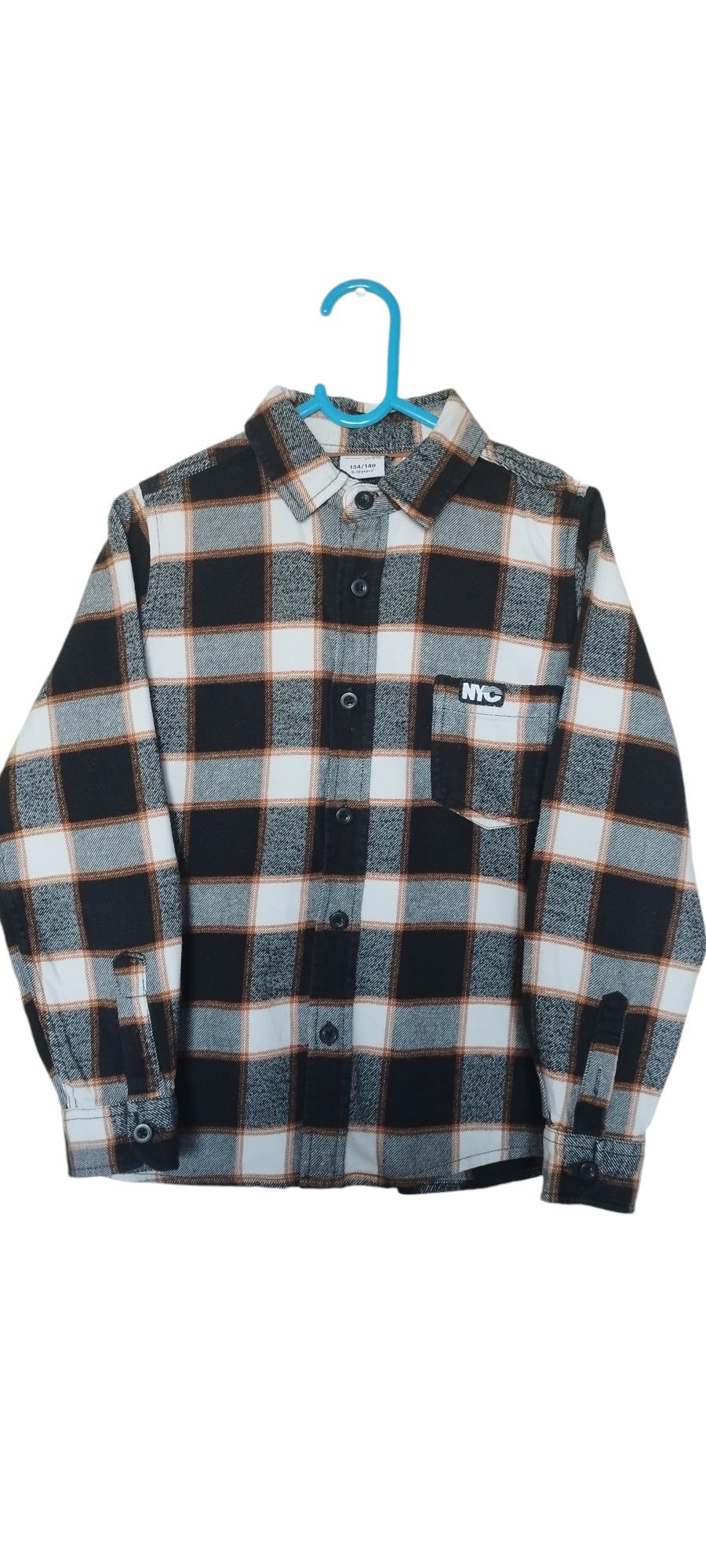 Koszula flanelowa w kratę 134 140
