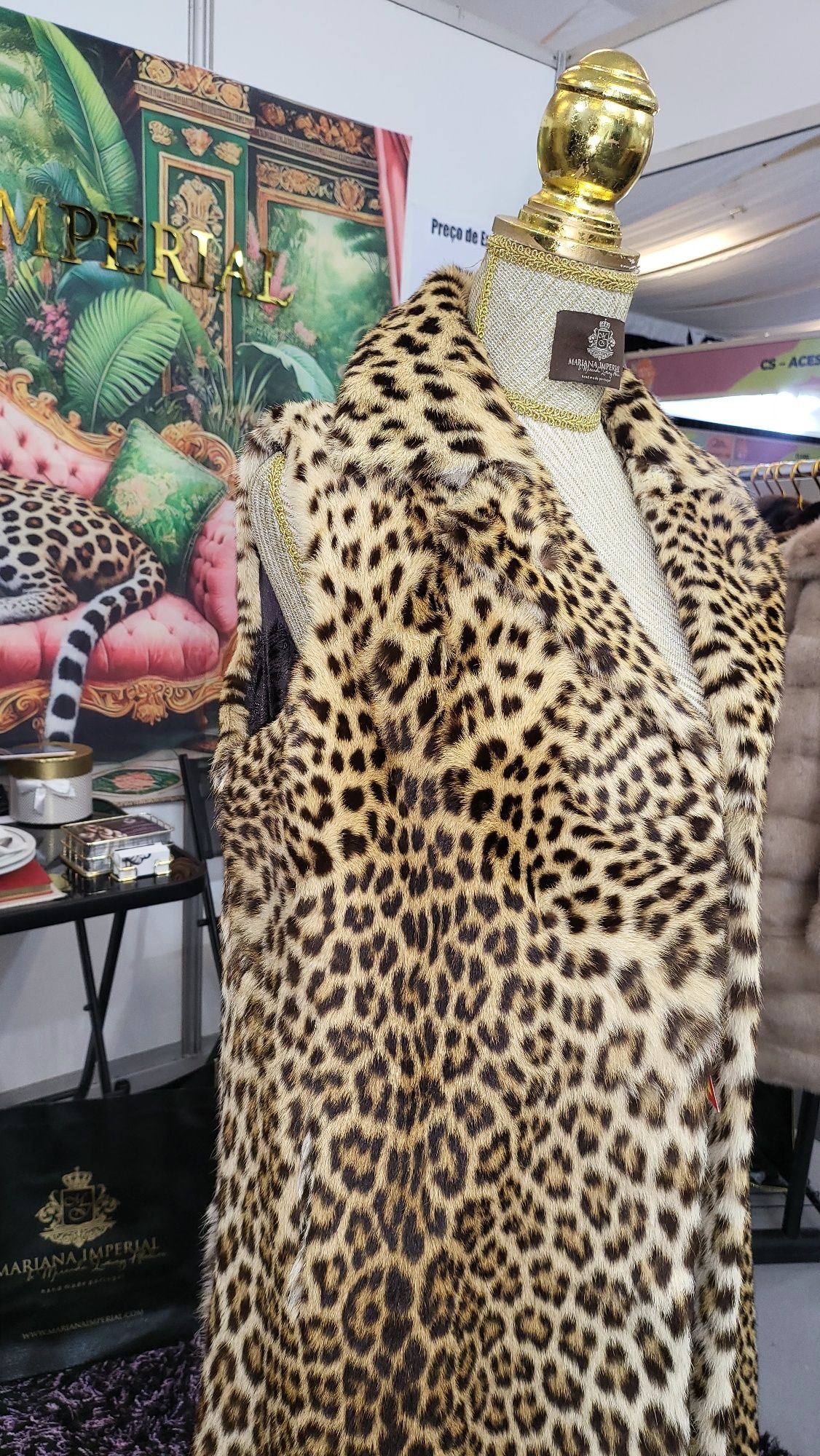 EuMereço! Colete pêlo autêntico de Leopardo