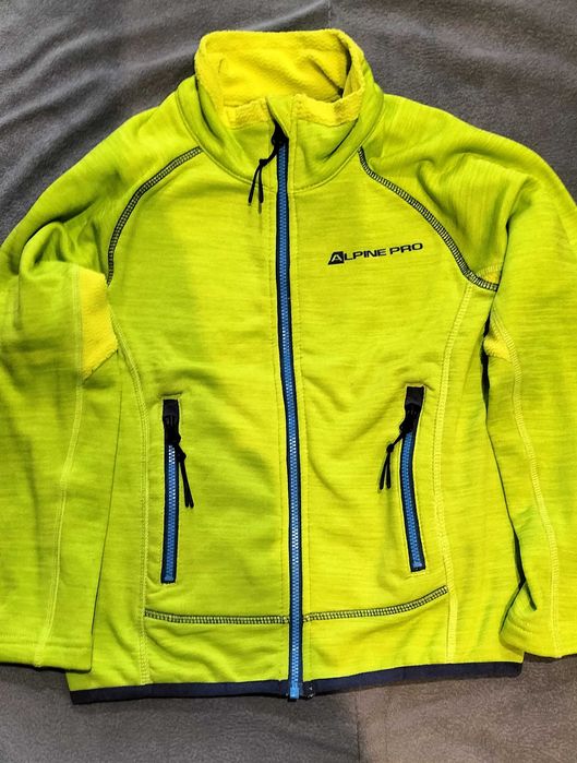 Spodnie narciarskie 128 Trollkids + Bluza Alpine Pro 116-122